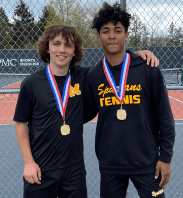 Photo of John Rohrkaste and Jonah Camardese-Woodruff